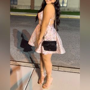 Pink and Gold Homecoming dress